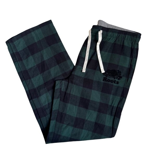 Roots Canada Mens Park Plaid Pajama Pant - Size Medium - Picture 1 of 7